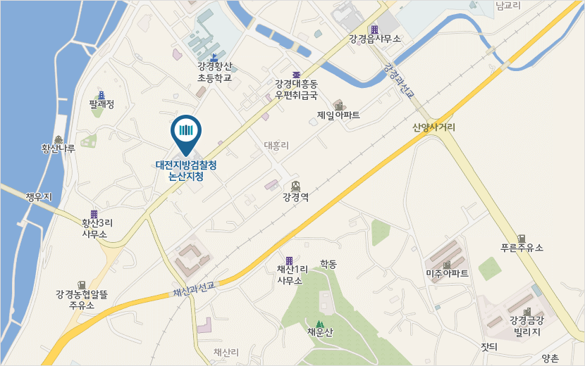 대전지방검찰청 논산지청 위치안내지도